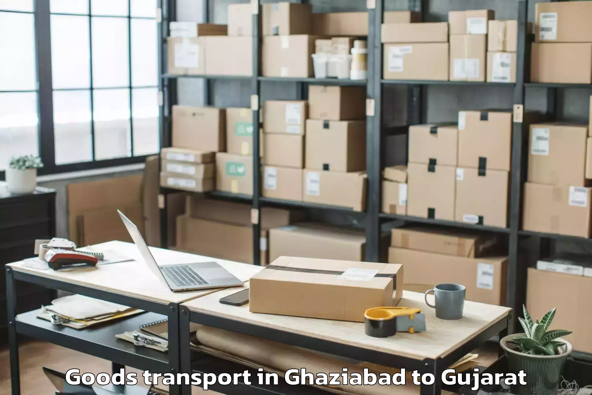 Easy Ghaziabad to Virpur Goods Transport Booking